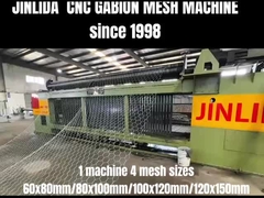 Vielseitige JINLIDA Gabion Mesh Maschine 4 Mesh Größen in einem