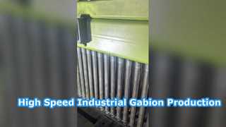 Industrielle Gabionenmaschine läuft