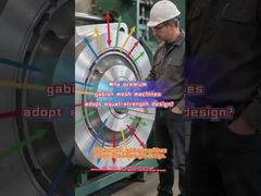 JINLIDA CNC-Gabionen-Maschenmaschinen verfügen über ein gleichstarkes Design, um die Belastung aller Teile auszugleichen.