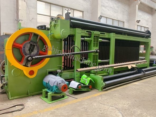 kaufen PLC steuern automatischen Gabions-Kasten, der Maschine 4.2mm herstellt, PVC beschichteter, den Draht 225m/h ausgab on-line-Fertigung