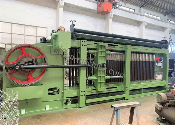 kaufen Volle automatische sechseckige Matratze Draht-Mesh Netting Machines 60*80mm Gabion on-line-Fertigung