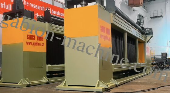 kaufen JINLIDA CNC-5300 Schwerlast-CNC-Gabionenkorb-Schweißmaschine 5300mm Breite Doppelzwirn-Maschenproduktionsanlage on-line-Fertigung