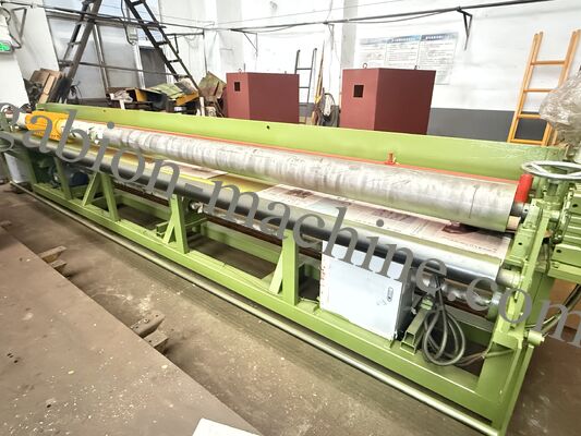 Besorgen Schwere hydraulische Drahtgitter-Schneidemaschine für dicke Draht-Gabionenbleche mit 4,5 m Schnittbreite on-line-Fertigung