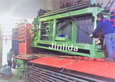 kaufen Galvanisierte Gabions-Sechseckdrahtgeflecht-Maschine mit automatischer Schmierölanlage on-line-Fertigung