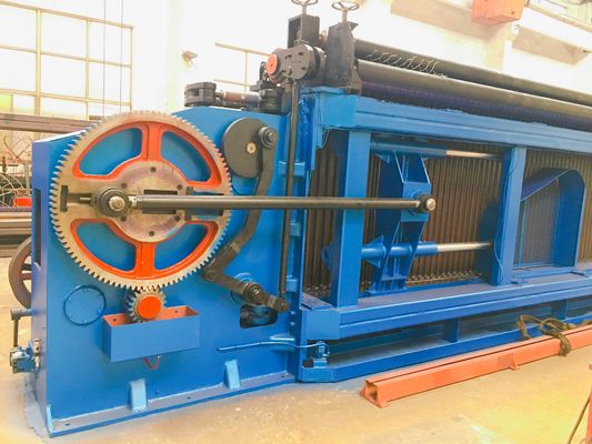 kaufen PVC 30kw beschichtete Gestell-Kettenglied Gabions-Maschine des Draht-5m doppelte on-line-Fertigung
