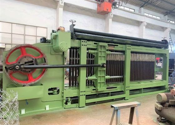 kaufen Doppelter Draht der Gestell-Antrieb Gabions-Sechseckdrahtgeflecht-Maschinen-4.2mm on-line-Fertigung