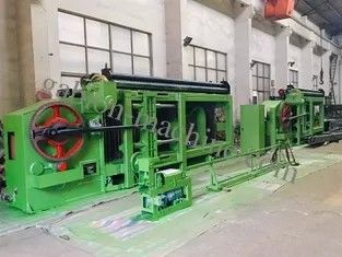 kaufen Doppelter Gestell-Antriebs-automatisches Öl Hochleistungs-Gabion bearbeiten 120x150mm Masche für Straße und Brücke maschinell on-line-Fertigung