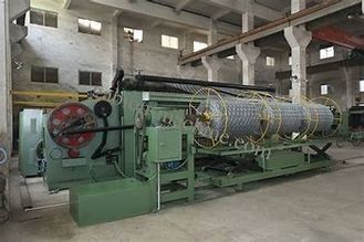 kaufen 25RPM verzinken überzogene Gabions-Draht-Käfig-Maschine für Tiefbau on-line-Fertigung