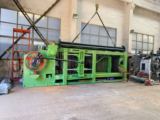 kaufen Automatischer 4300mm Gabion Mesh Machine 106*120mm Draht Mesh Stone Box Cage on-line-Fertigung