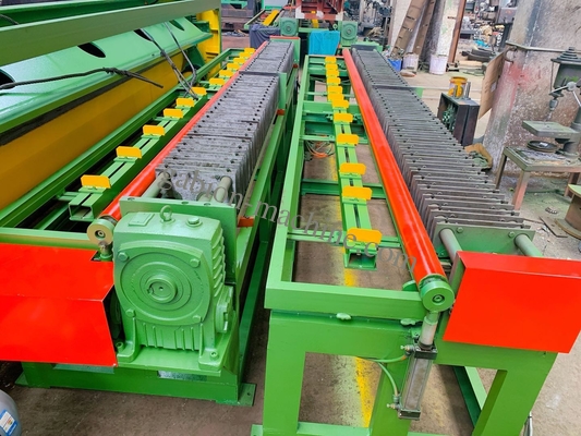 kaufen Gabion-Produktionslinie Automatische 66*85mm Randwickelmaschine 4000mm Sechseckdrahtnetz on-line-Fertigung